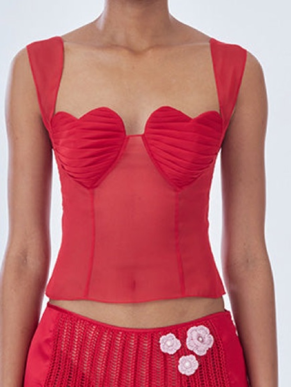 ♥️ Stunning Ms. Heart Bustier (Sheer Bodice) by Stolen Stores - Size Small- NWOT